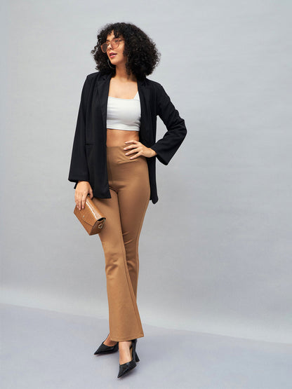 Black Notch Collar Blazer