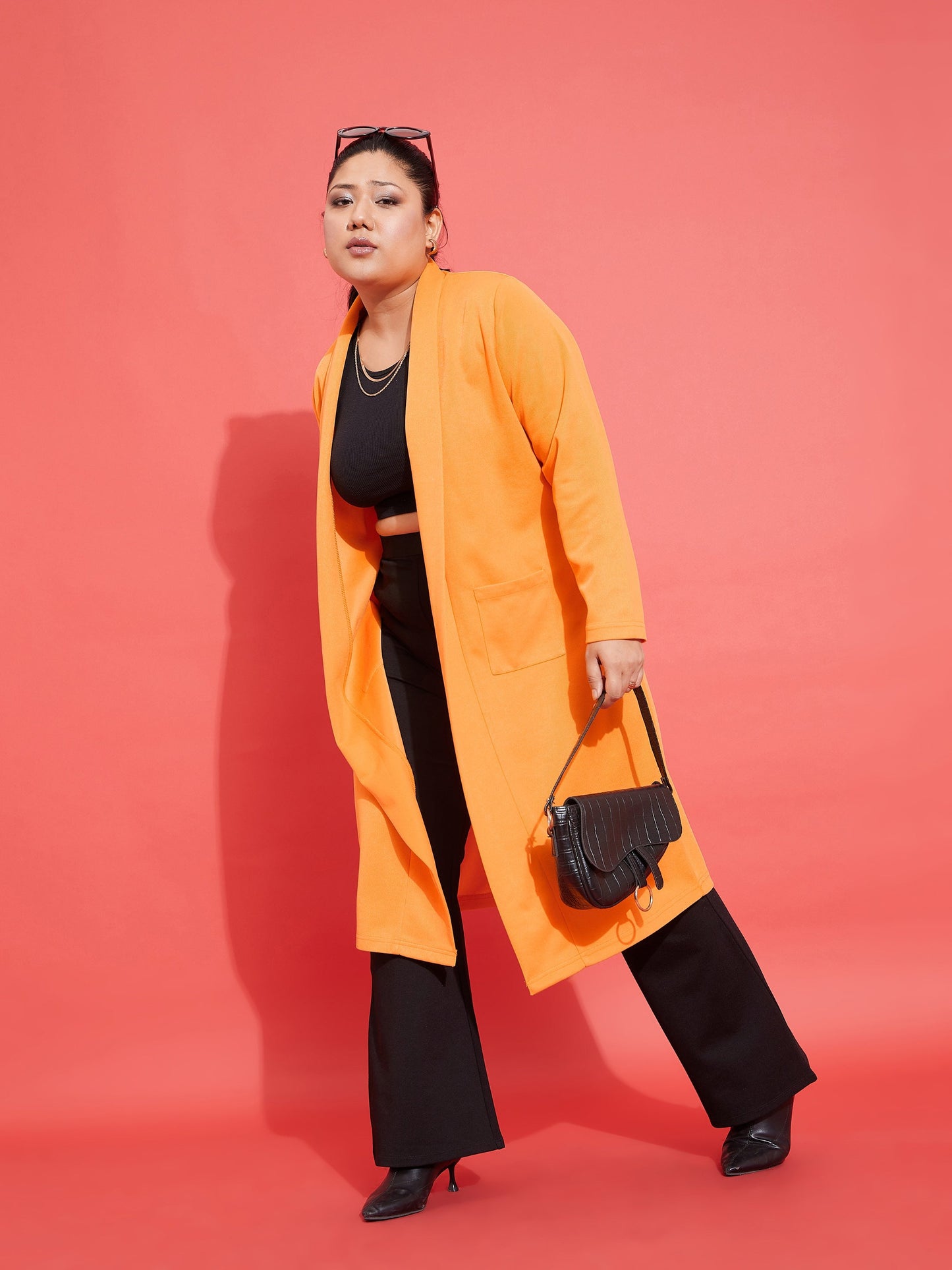 Mustard Solid Rib Front Open Shrug
