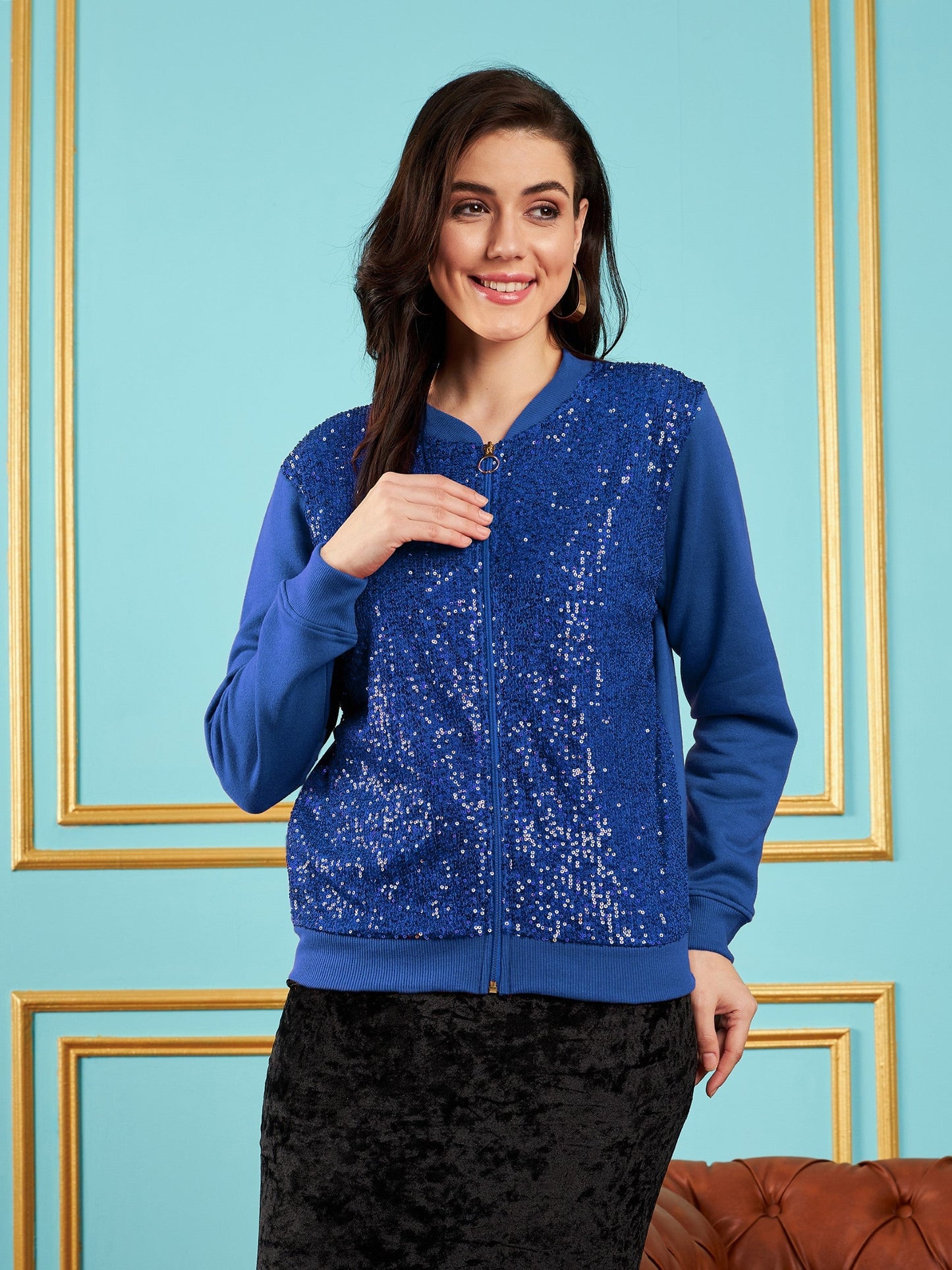 Royal Blue Sequin Jacket