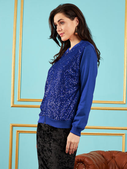 Royal Blue Sequin Jacket