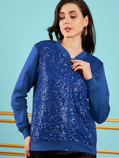 Royal Blue Sequin Jacket