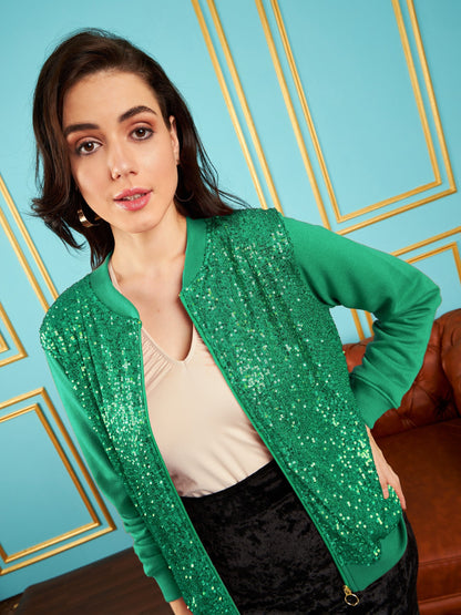 Green Sequin Jacket