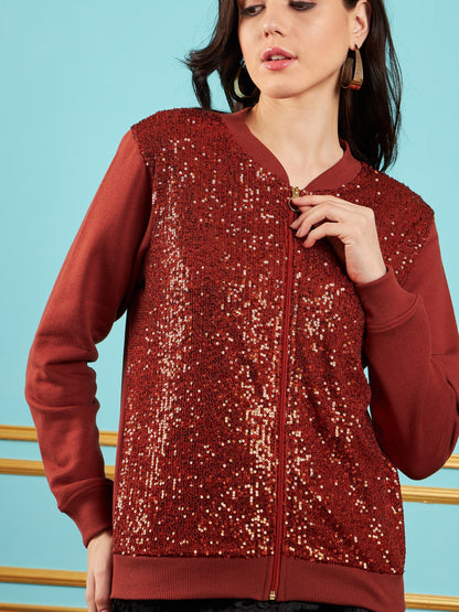 Rust Sequin Jacket