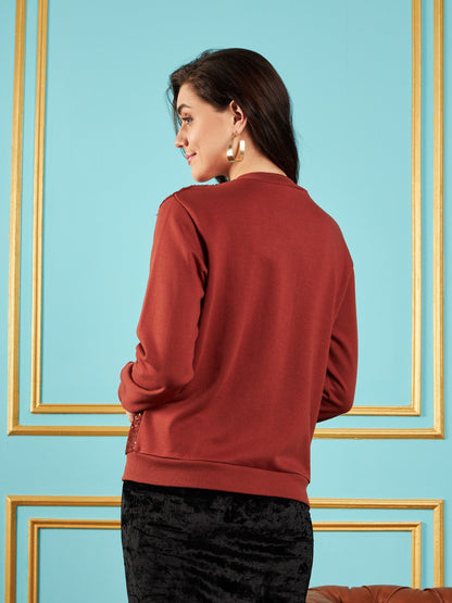 Rust Sequin Jacket