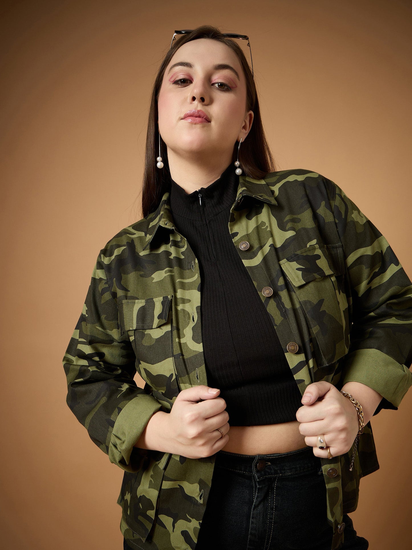 Twill Camouflage Multi Pocket Jacket
