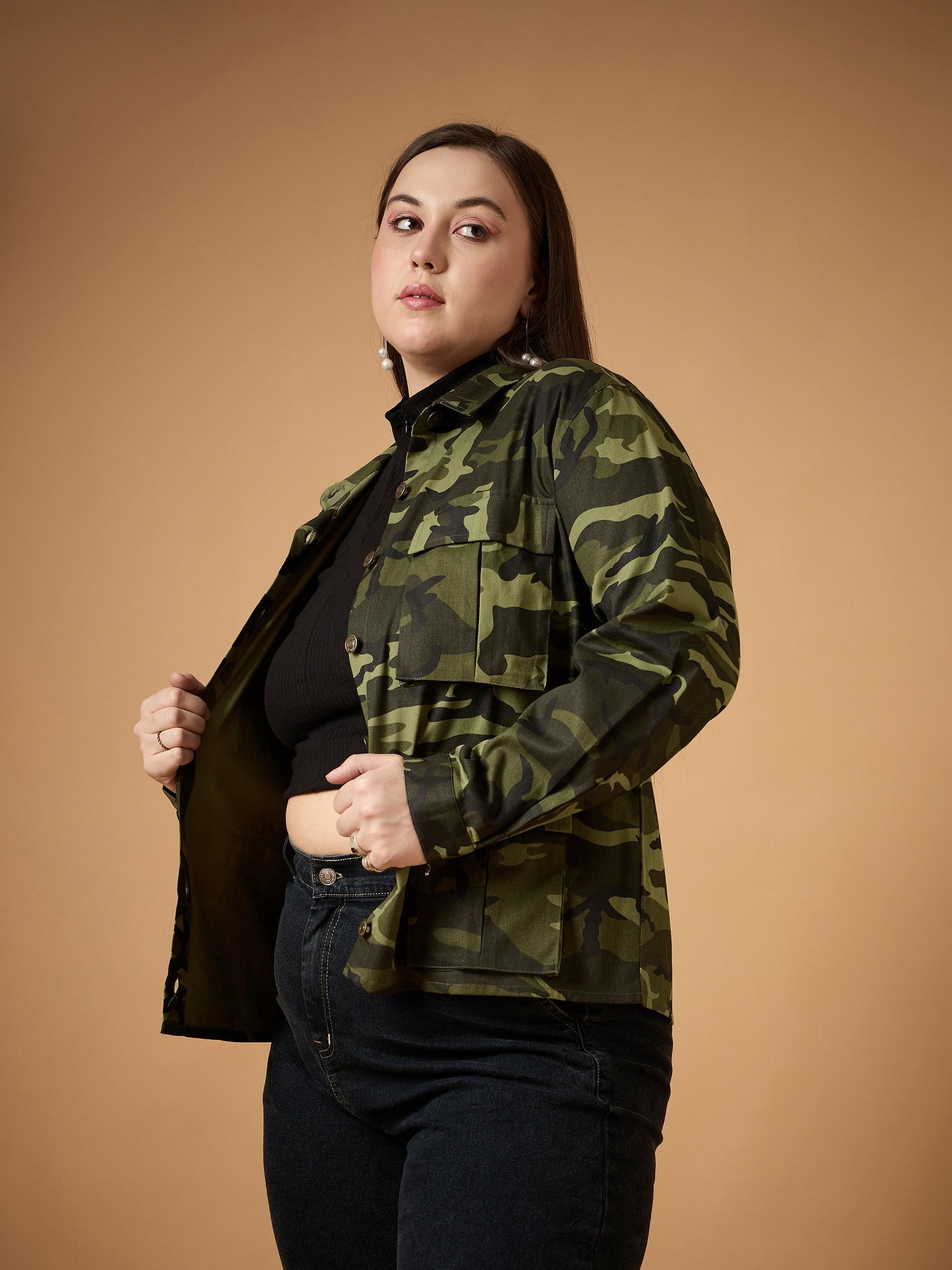 Twill Camouflage Multi Pocket Jacket