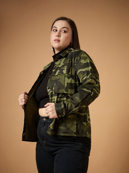 Twill Camouflage Multi Pocket Jacket