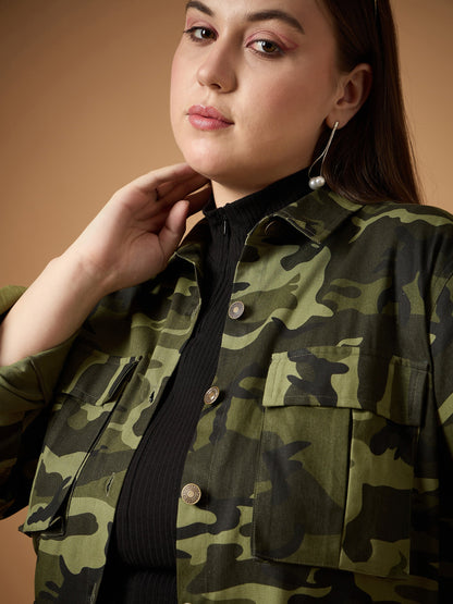 Twill Camouflage Multi Pocket Jacket