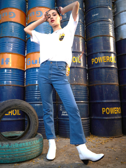 Blue Boot Cut Premium Jeans