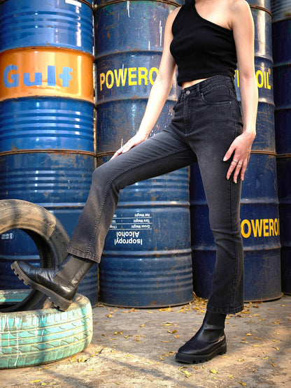 Grey Wash Boot Cut Premium Jeans