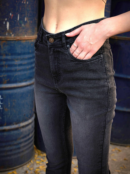 Grey Wash Boot Cut Premium Jeans