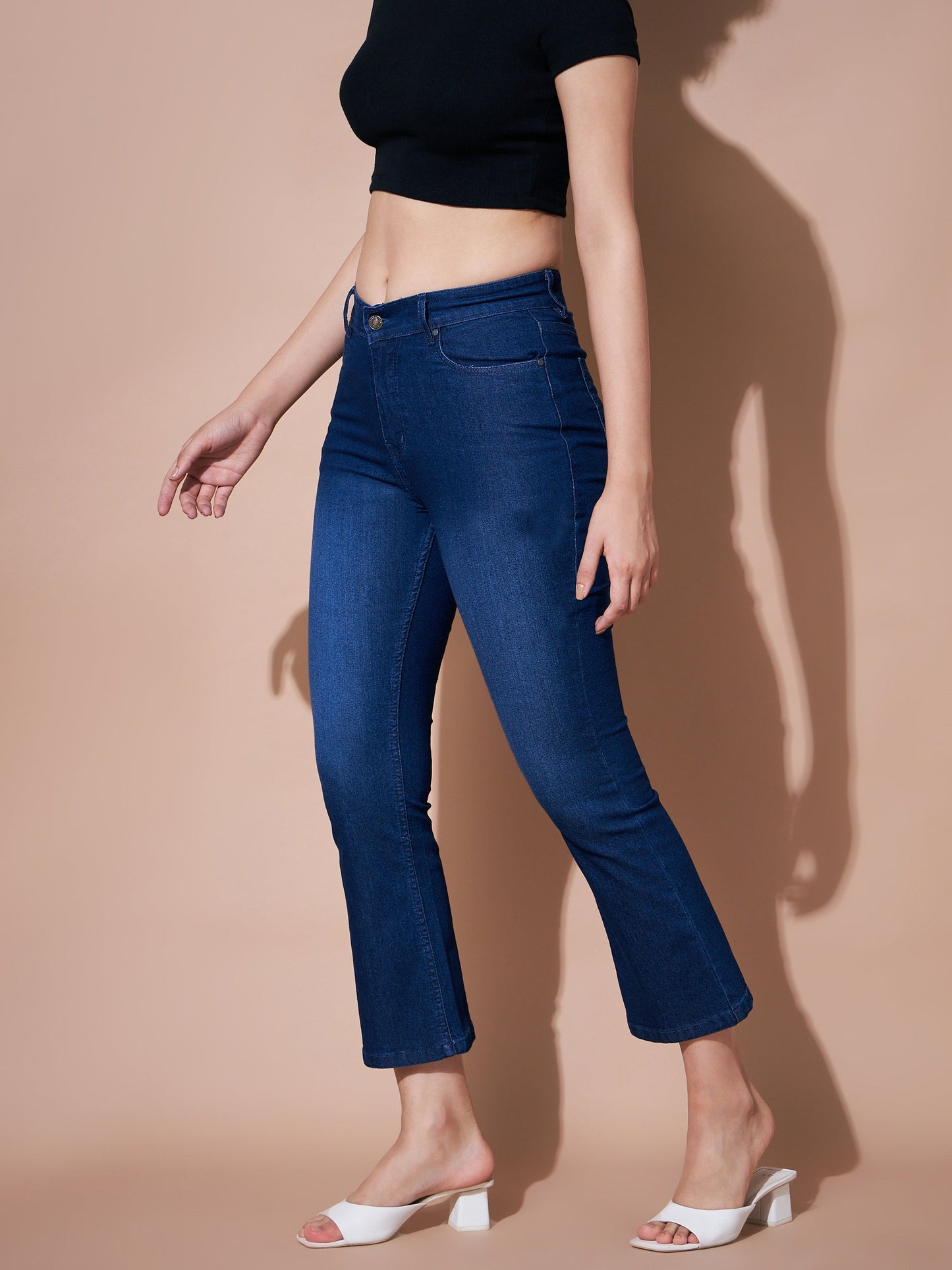 Navy Wash Boot Cut Premium Jeans