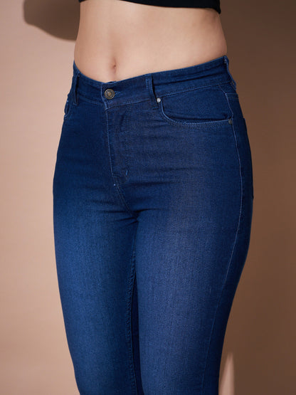 Navy Wash Boot Cut Premium Jeans