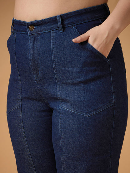 Navy Denim Balloon Fit Jeans