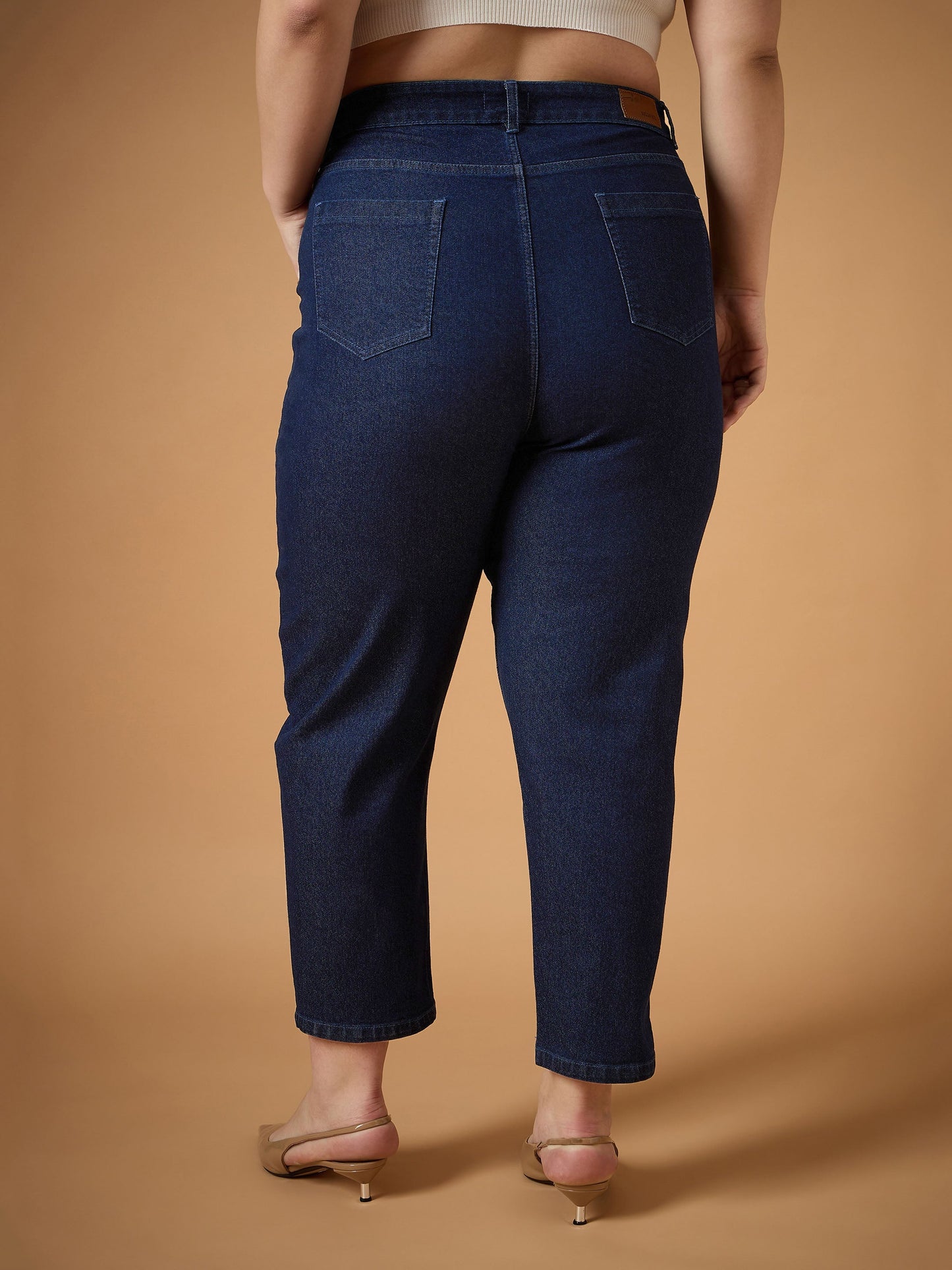 Navy Denim Balloon Fit Jeans
