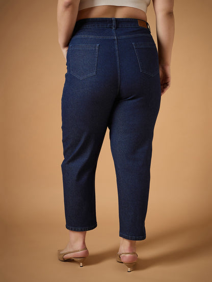 Navy Denim Balloon Fit Jeans