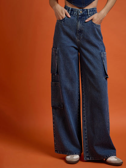 Blue Box Pocket Straight Premium Jeans
