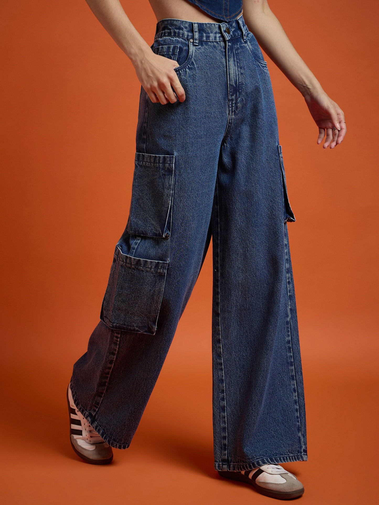 Blue Box Pocket Straight Premium Jeans