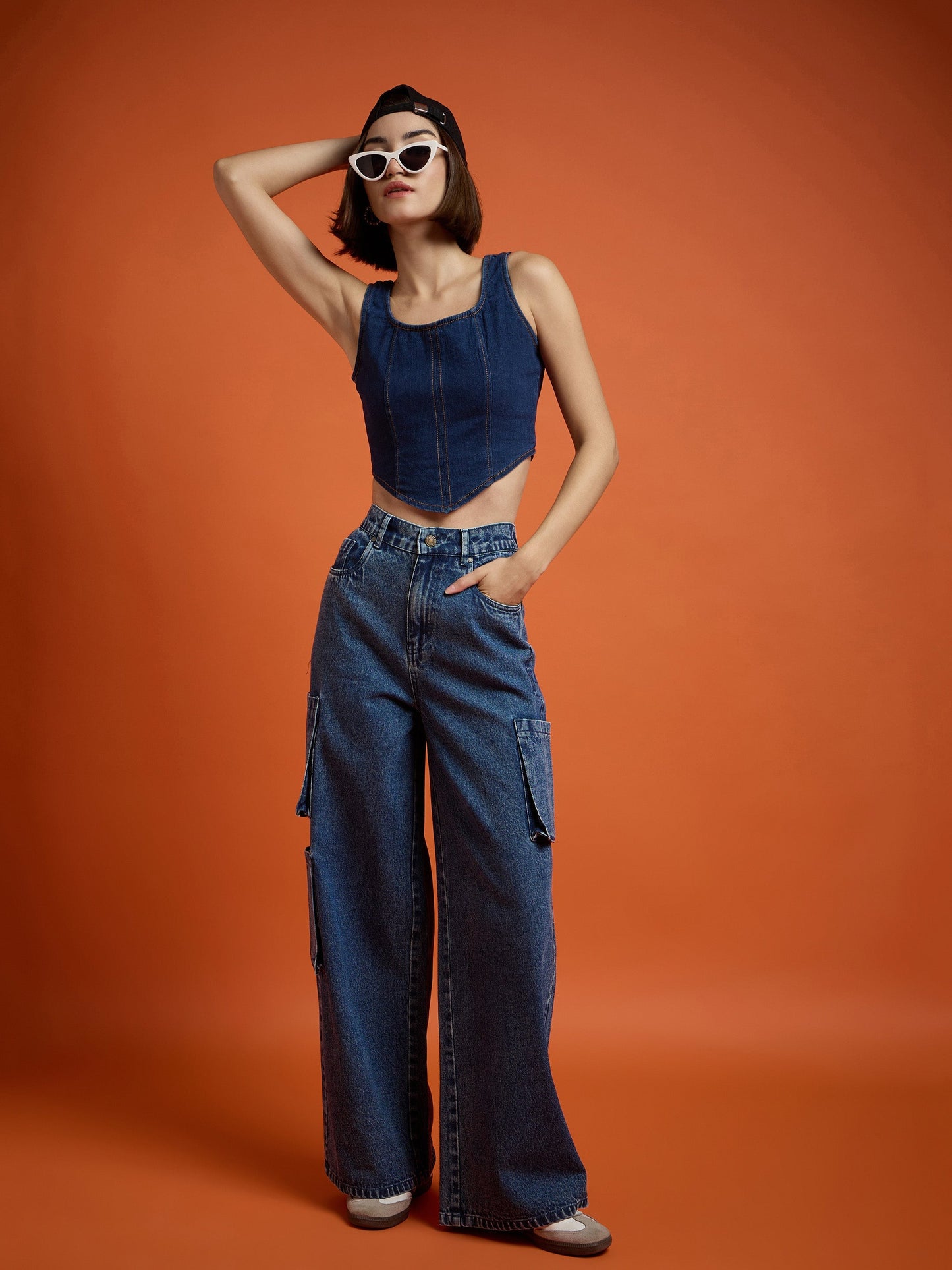 Blue Box Pocket Straight Premium Jeans