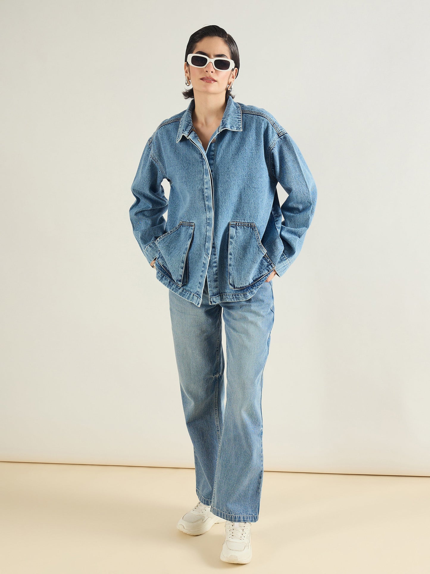 Ice Blue Straight Fit Jeans