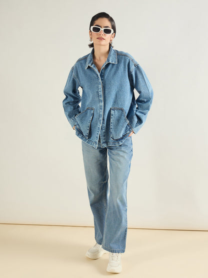 Ice Blue Straight Fit Jeans