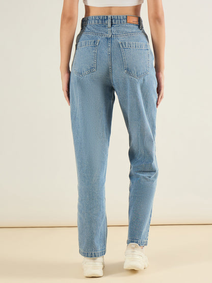 Ice Blue Straight Fit Jeans