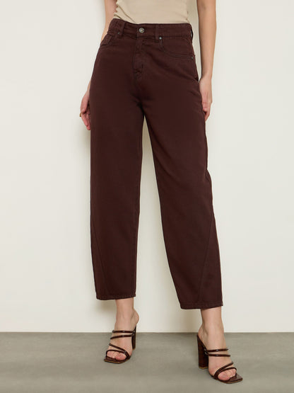 Brown Balloon Fit Jeans