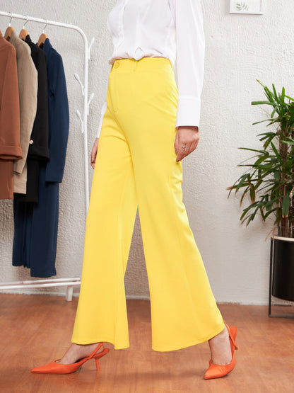 Yellow Bell Bottom Pants