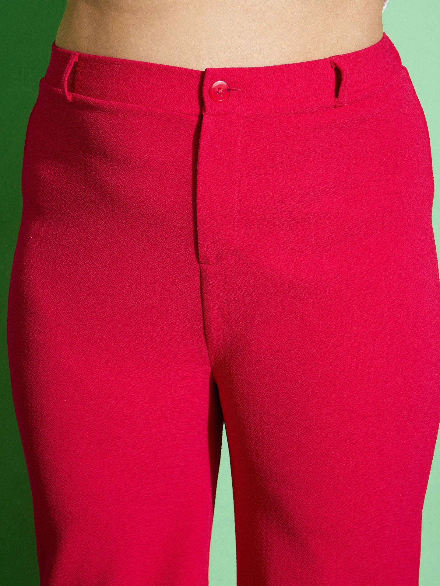 Fuchsia Bell Bottom Pants