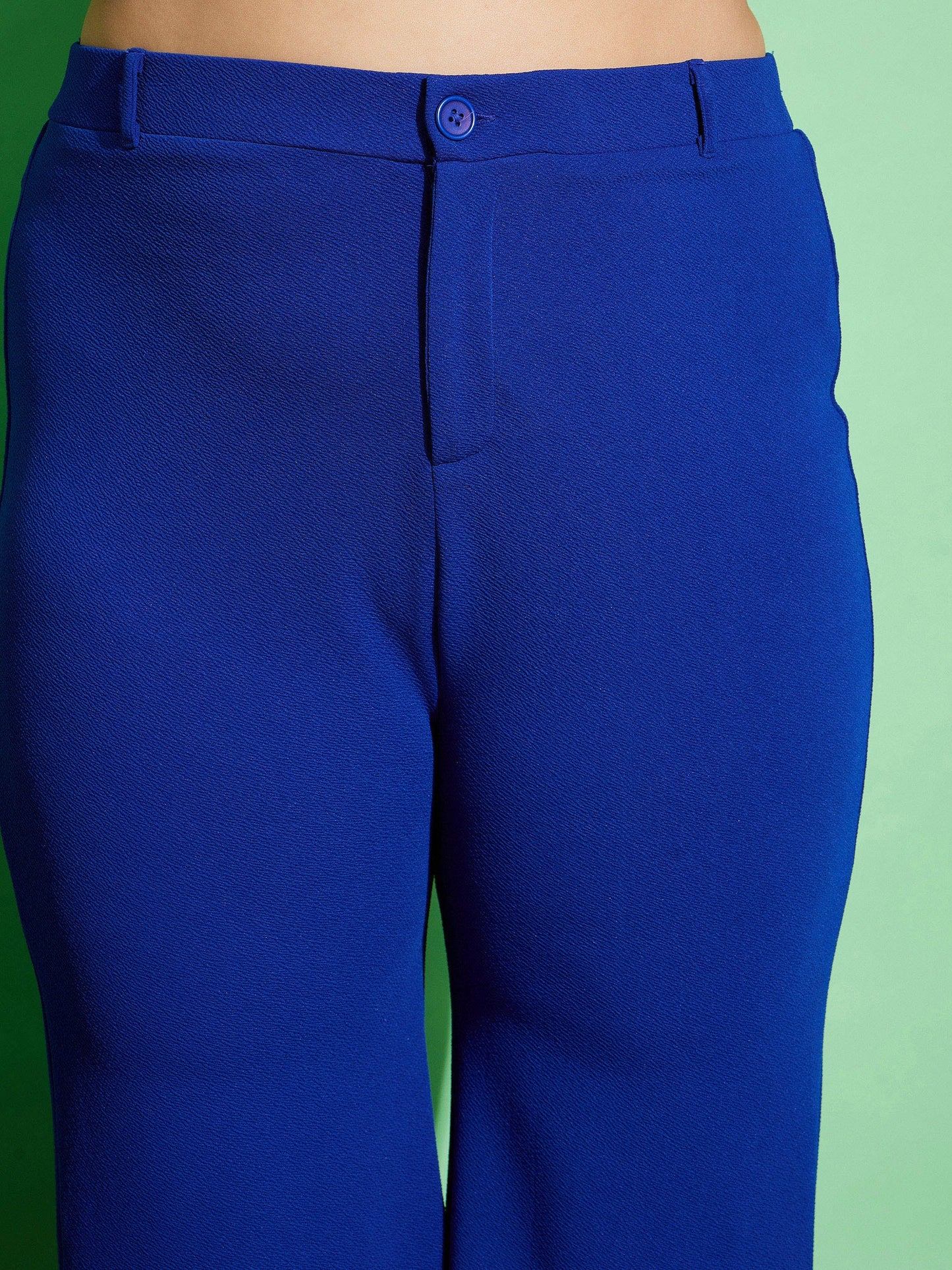 Royal Blue Kick Pleats Pants