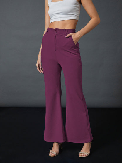 Mauve Bell Bottom Pants
