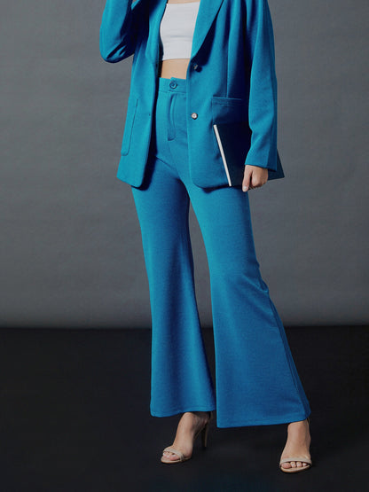 Turquoise Bell Bottom Pants