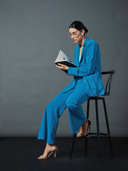 Turquoise Bell Bottom Pants