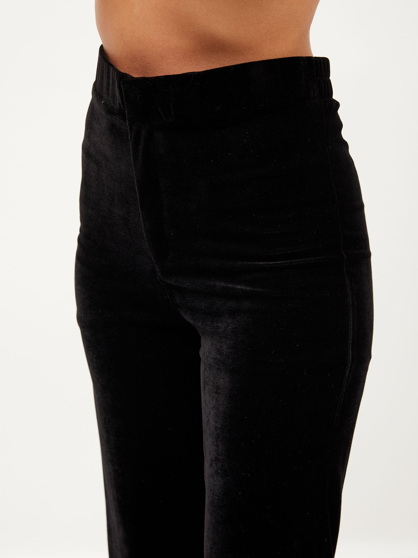 Black Velvet Bell Bottom Pants
