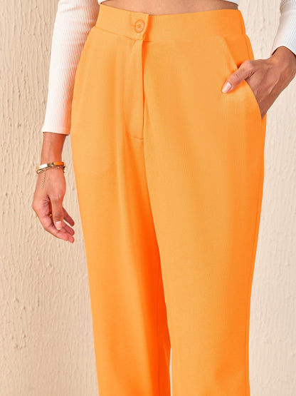 Orange Tapered Pants