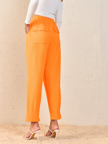 Orange Tapered Pants
