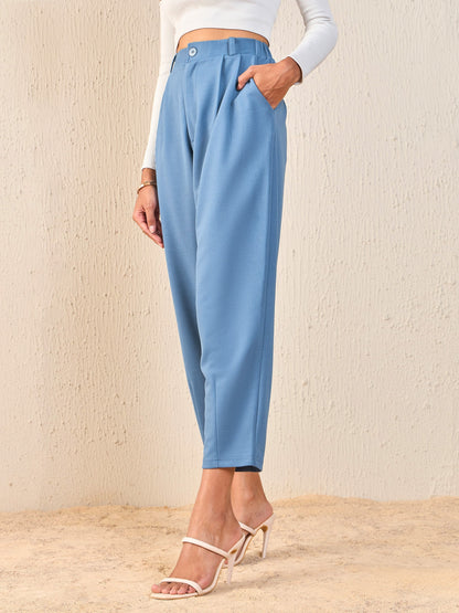 Airforce Blue Tapered Pants