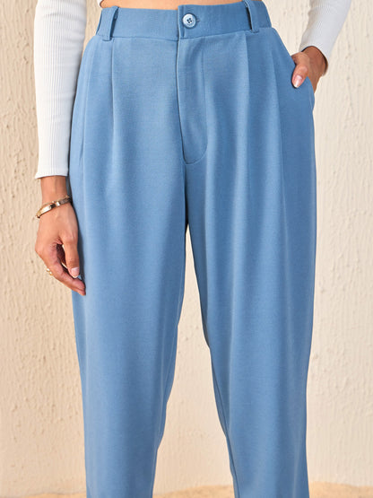 Airforce Blue Tapered Pants