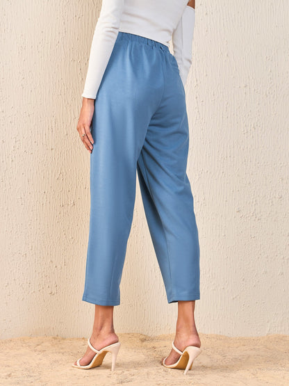 Airforce Blue Tapered Pants