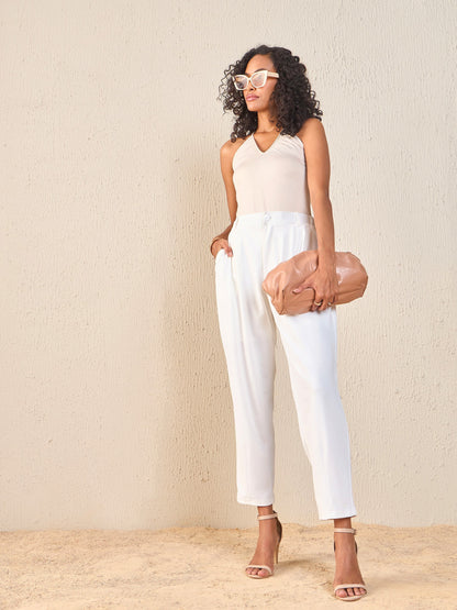 White Tapered Pants