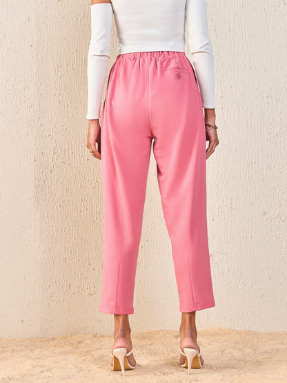 Pink Tapered Pants