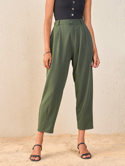 Olive Tapered Pants