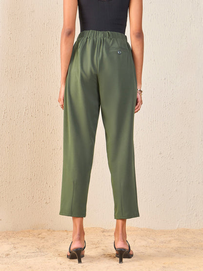 Olive Tapered Pants