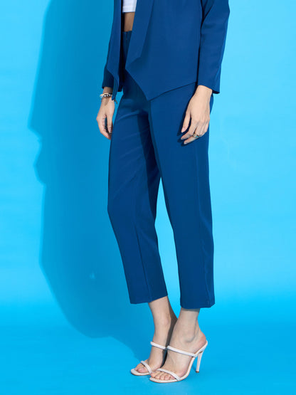 Royal Blue Front Darted Balloon Fit Pants