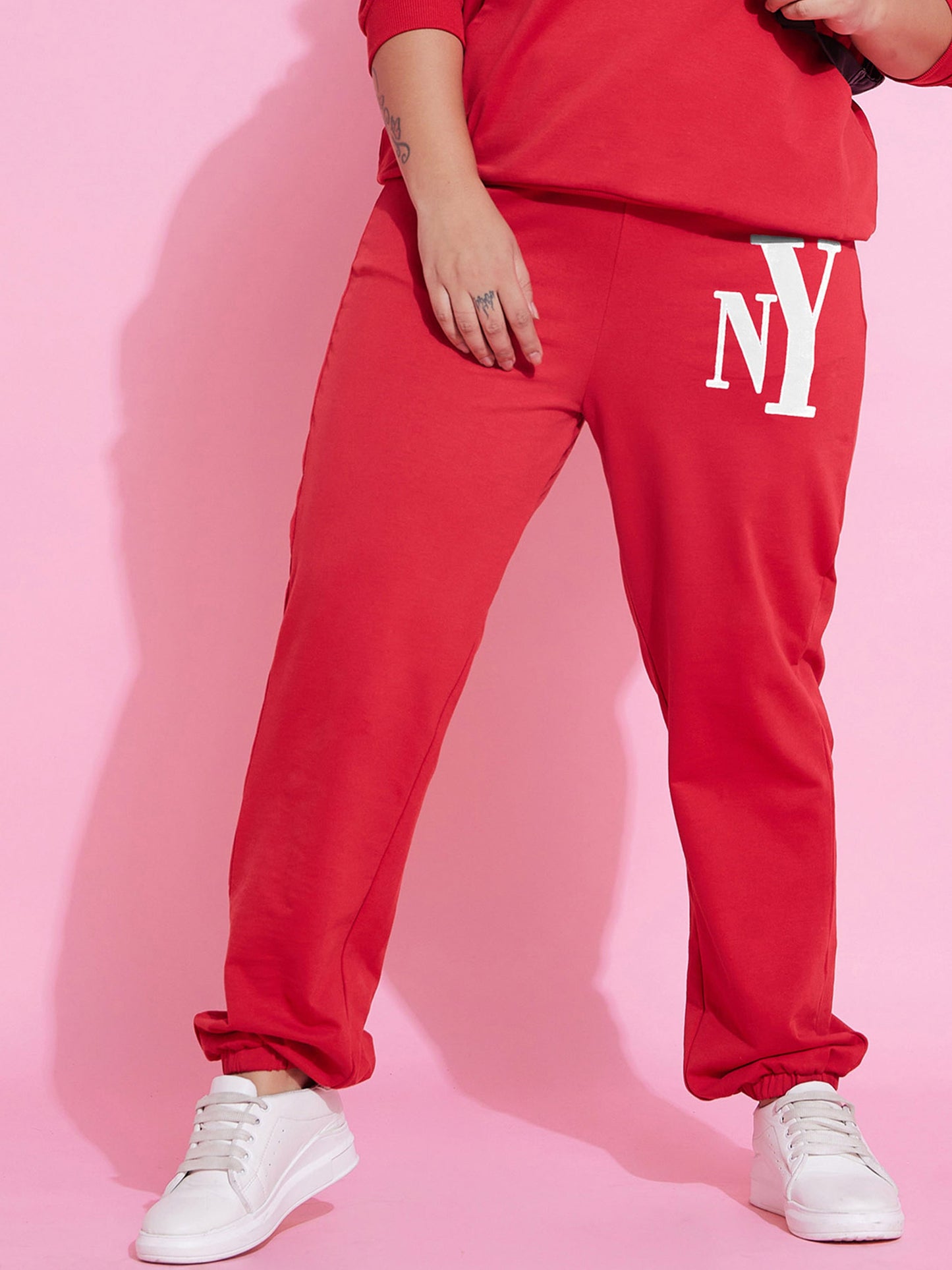 Red NEW YOKE Fleece Joggers