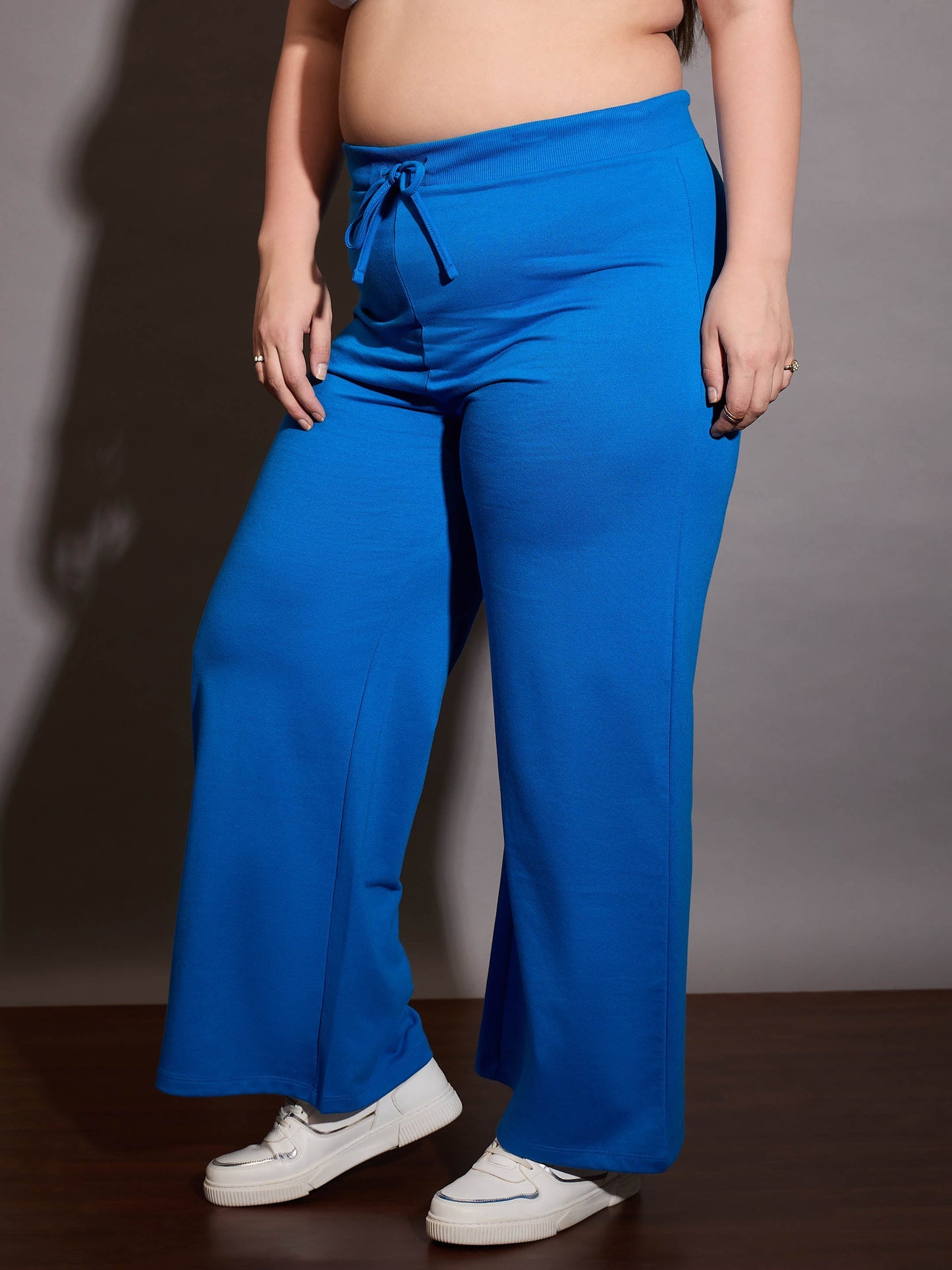 Royal Blue Terry Drawstring Track Pants