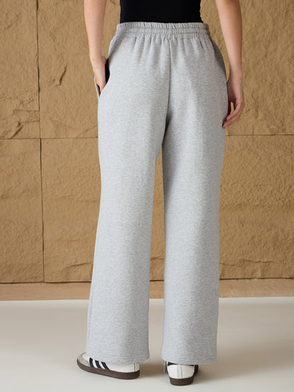 Grey Melange Fleece Sweatpants