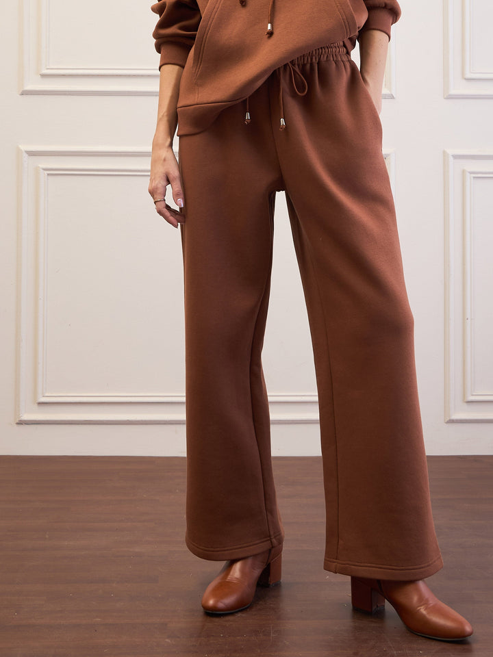 Brown Fleece Sweatpants