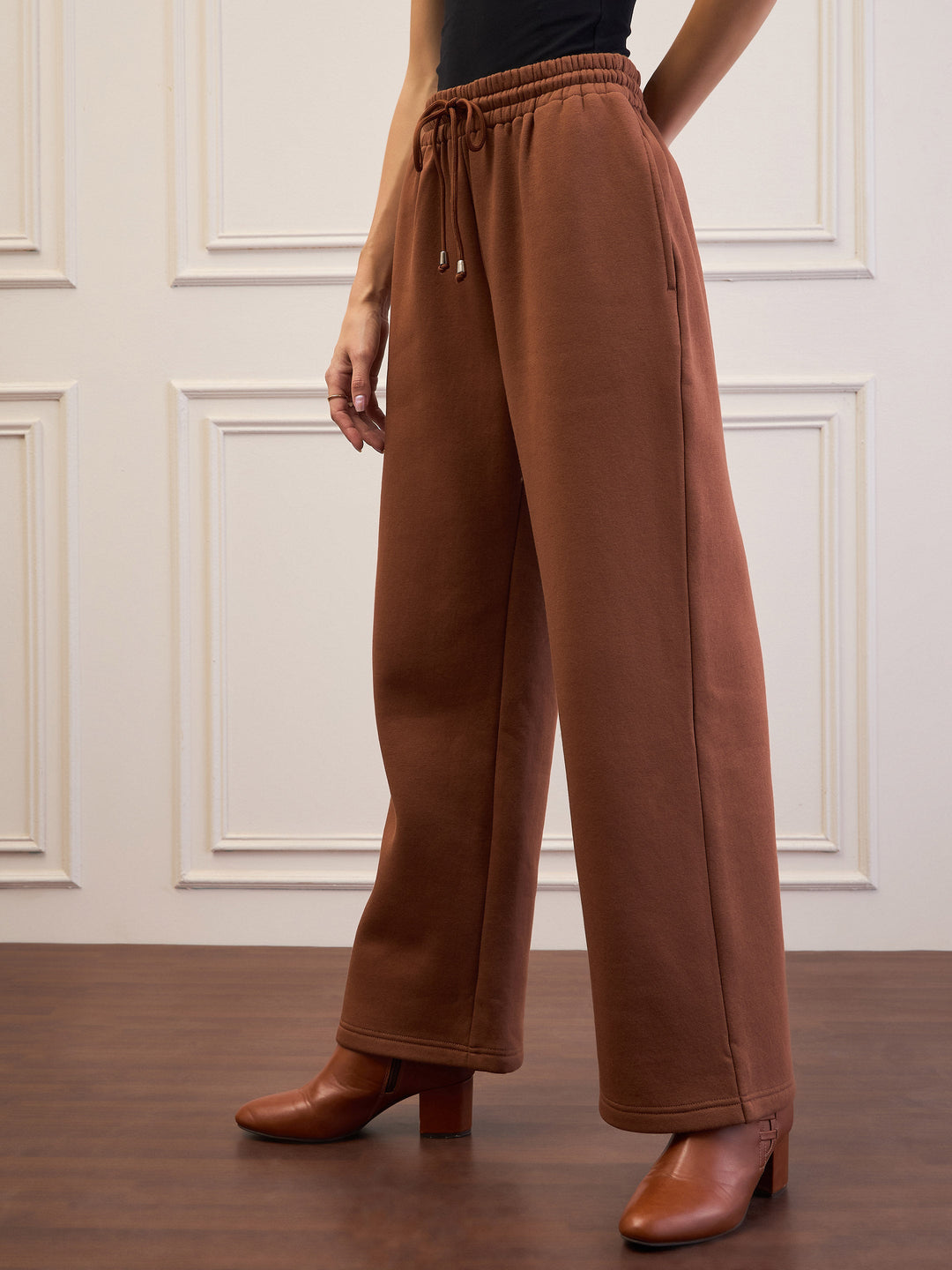 Brown Fleece Sweatpants