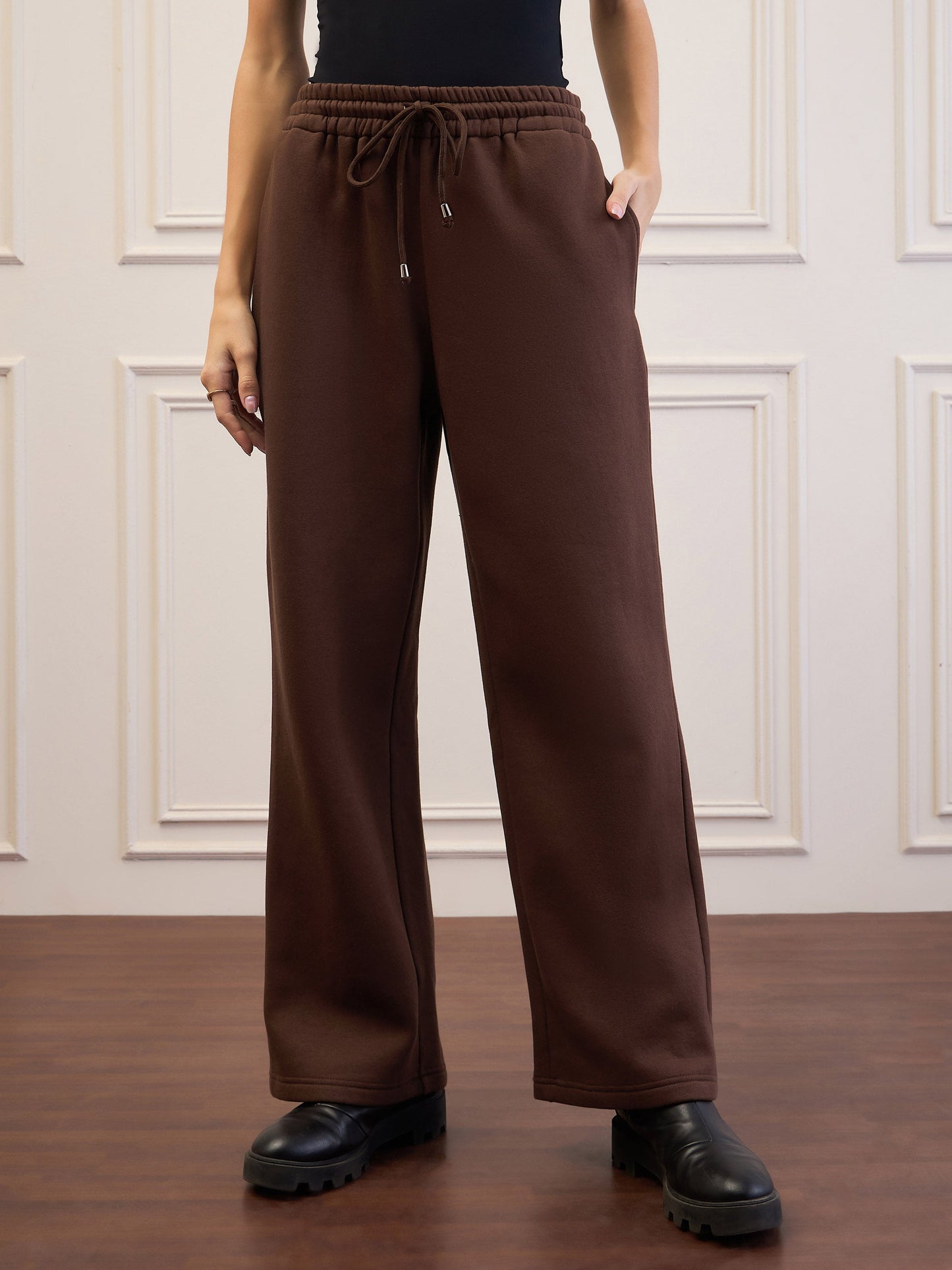 Dark Brown Fleece Sweatpants